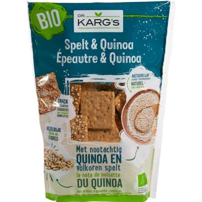 Crackers spelt-quinoa van Dr. Karg`s, 10 x 110 g